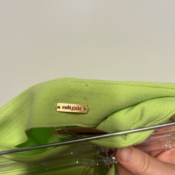 Cult Gaia Neon Green Women’s Slacks - Size 10 - Picture 2 of 5